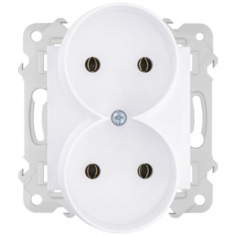 Gniazdo podwojne bez uziemienia