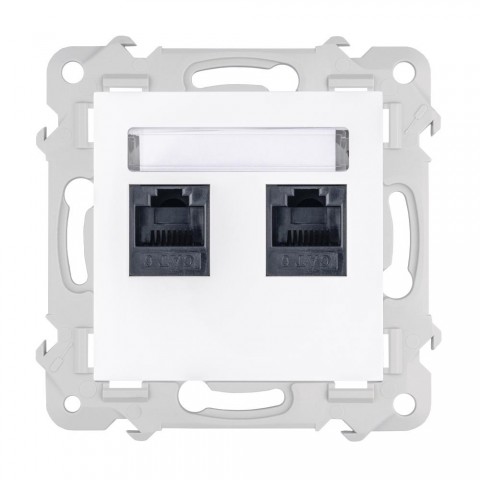 Gniazdo telefoniczne podwójne