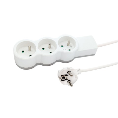 Przedłużacz 3-gniazdowy z uziemieniem 5m