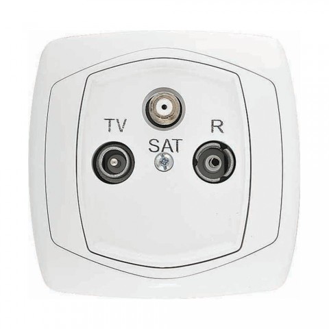Gniazdo antenowe R-TV-SAT końcowe