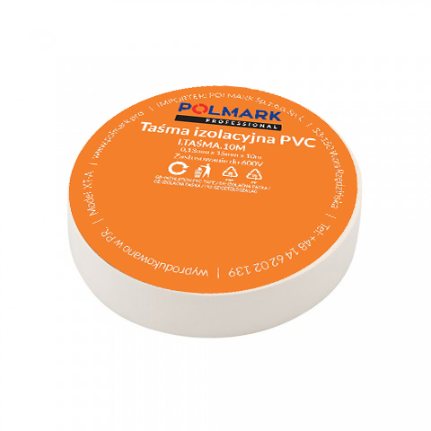 Taśma elektroizolacyjna mała 10m biała