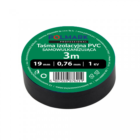 Taśma elektroizolacyjna 3mb czarna SAMOWULKANIZUJĄCA