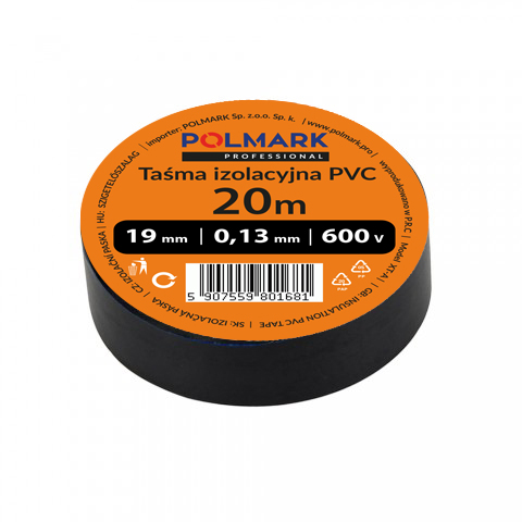 Taśma elektroizolacyjna duża 20m czarna