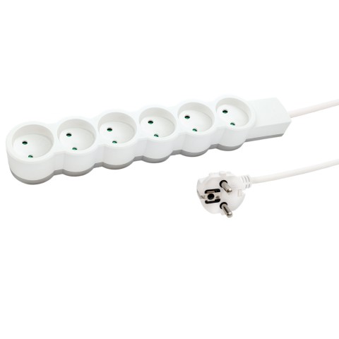 Przedłużacz 6-gniazdowy 3m